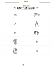 Galen von Pergamon druckbare Arbeitsblatt Vorschau
