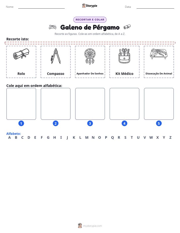 Recortar & Colar Alfabeto