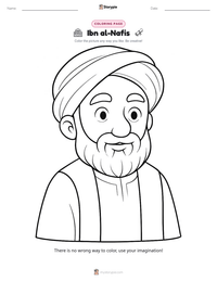 Ibn al-Nafis printable worksheet preview