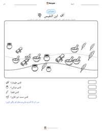 ابن النفیس پرنٹ کرنے کے قابل ورکشیٹ کا پیش نظارہ