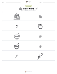 Ibn al-Nafis printable worksheet preview