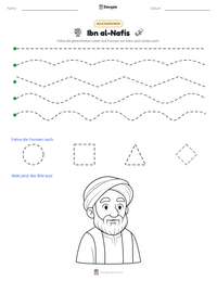 Ibn al-Nafis druckbare Arbeitsblatt Vorschau