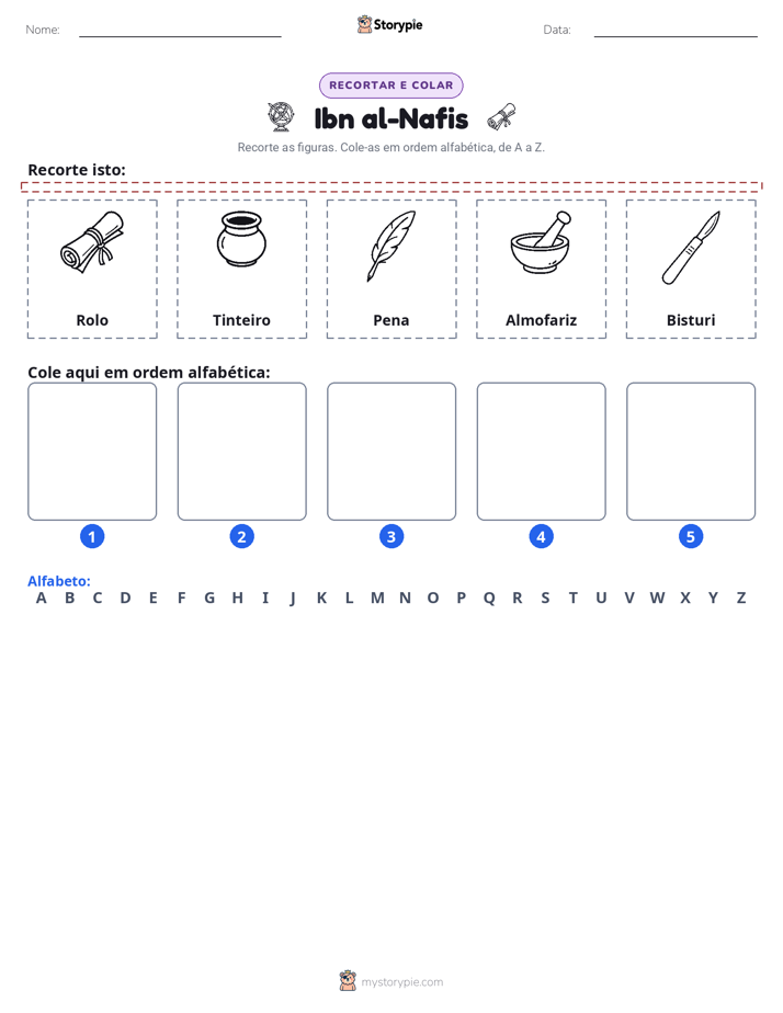 Recortar & Colar Alfabeto