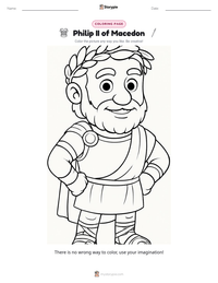 Philip II of Macedon printable worksheet preview