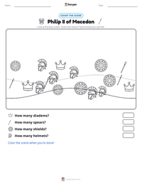 Philip II of Macedon printable worksheet preview