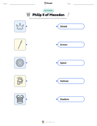 Philip II of Macedon printable worksheet preview
