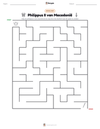 Philippus II van Macedonië afdrukbare werkblad voorbeeld