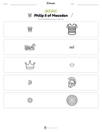 Philip II of Macedon printable worksheet preview