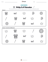 Philip II of Macedon printable worksheet preview