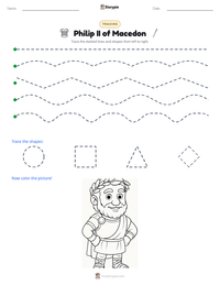 Philip II of Macedon printable worksheet preview