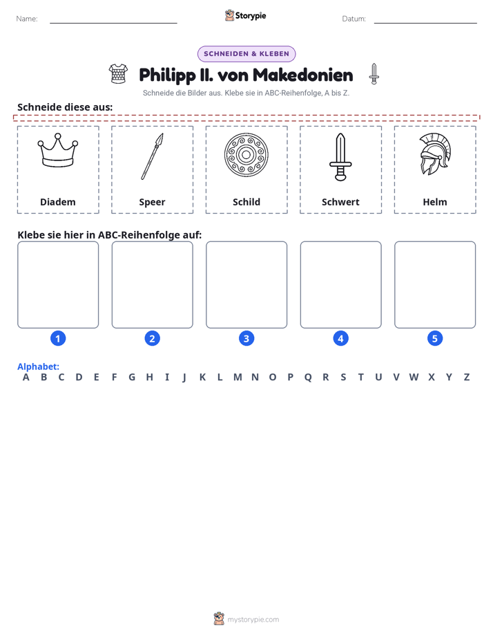 Schneiden & Einfügen Alphabet