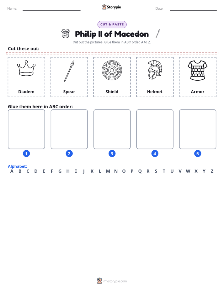 Cut & Paste Alphabet