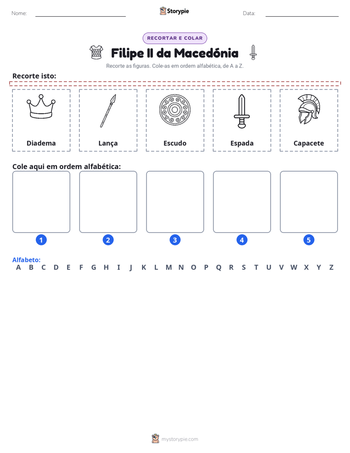 Recortar & Colar Alfabeto