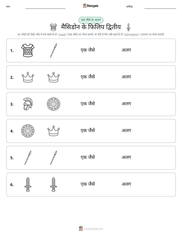 समान या भिन्न