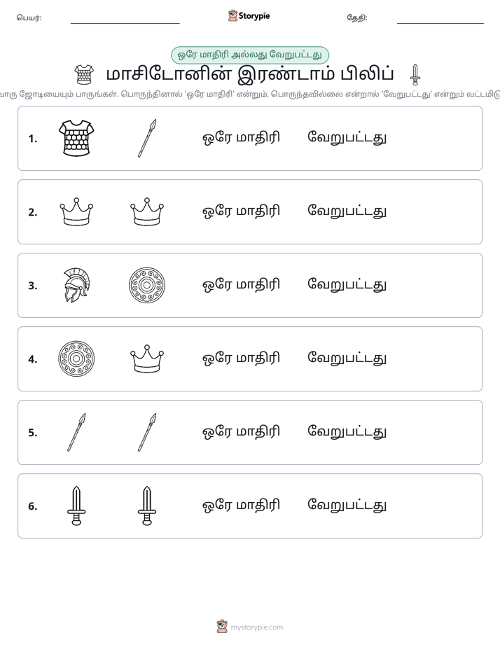 அதே அல்லது மாறுபட்டது