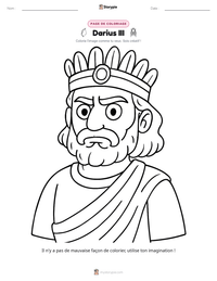 Aperçu de la feuille de travail imprimable Darius III