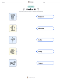 Darius III printable worksheet preview