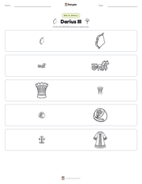 Darius III printable worksheet preview