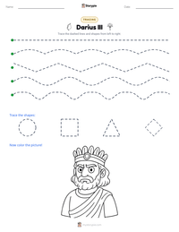 Darius III printable worksheet preview