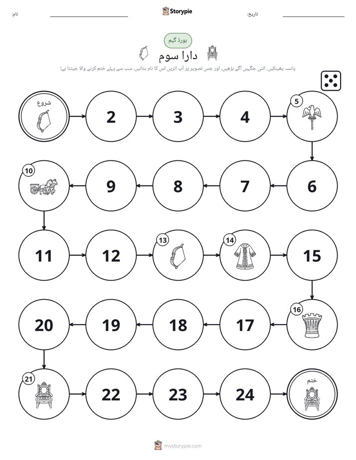 رول اور منتقل کریں کھیل