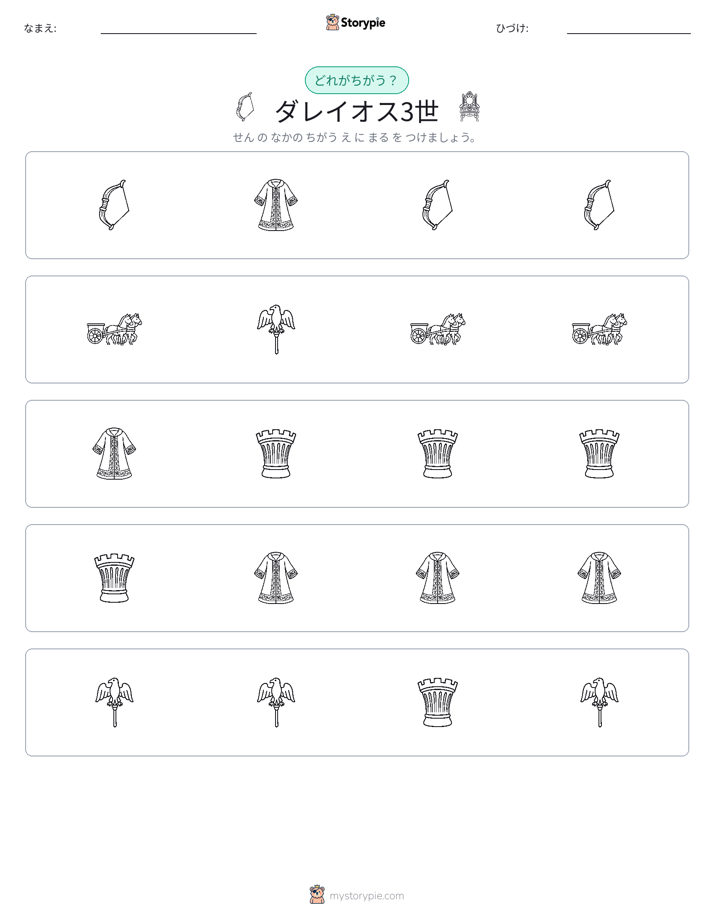 異なるものを見つけよう
