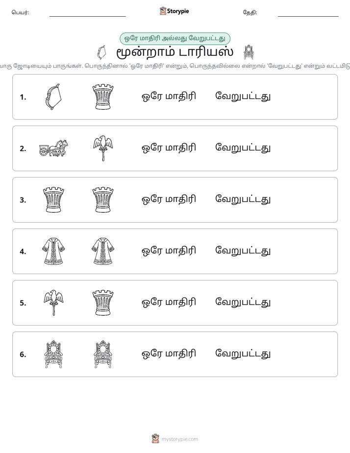 அதே அல்லது மாறுபட்டது