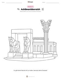 Achämenidenreich druckbare Arbeitsblatt Vorschau