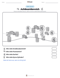 Achämenidenreich druckbare Arbeitsblatt Vorschau