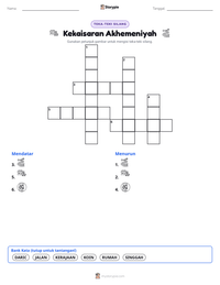 Prabaca lembar kerja cetak Kekaisaran Akhemeniyah