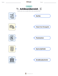 Achämenidenreich druckbare Arbeitsblatt Vorschau