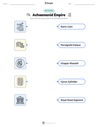 Achaemenid Empire printable worksheet preview