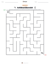 Achämenidenreich druckbare Arbeitsblatt Vorschau