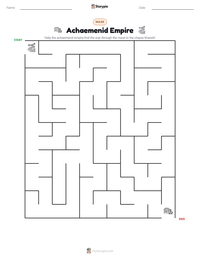 Achaemenid Empire printable worksheet preview