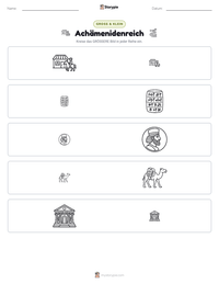 Achämenidenreich druckbare Arbeitsblatt Vorschau