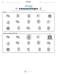 Achaemenid Empire printable worksheet preview