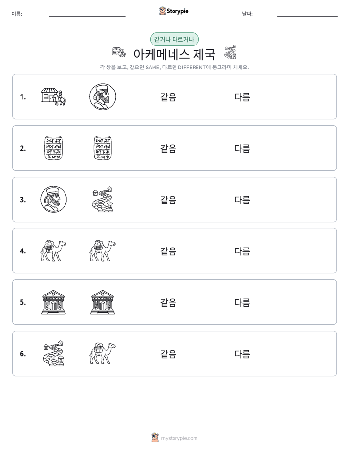 같은 것 또는 다른 것