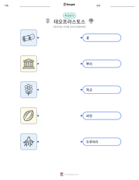 테오프라스토스 인쇄 가능한 워크시트 미리보기