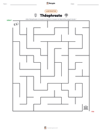 Aperçu de la feuille de travail imprimable Théophraste