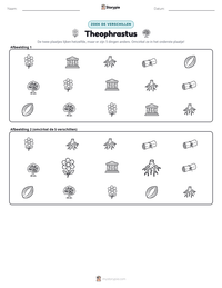 Theophrastus afdrukbare werkblad voorbeeld