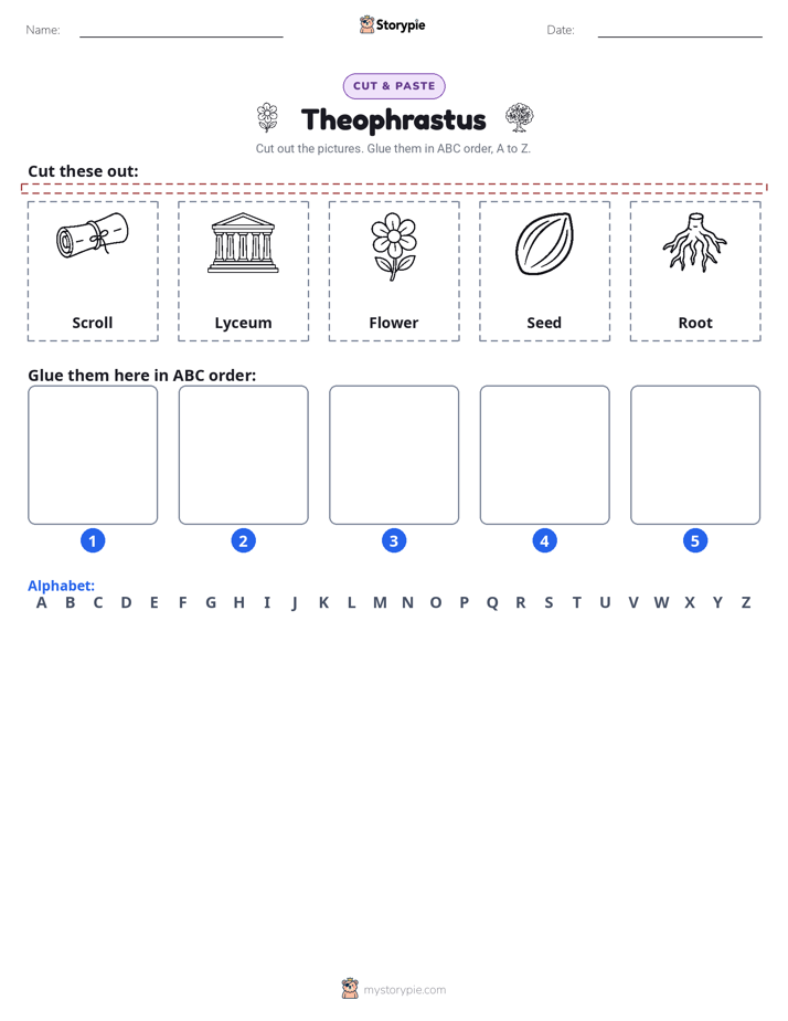 Cut & Paste Alphabet