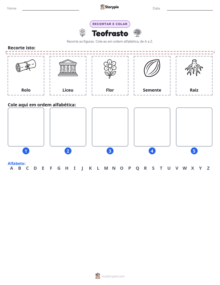 Recortar & Colar Alfabeto