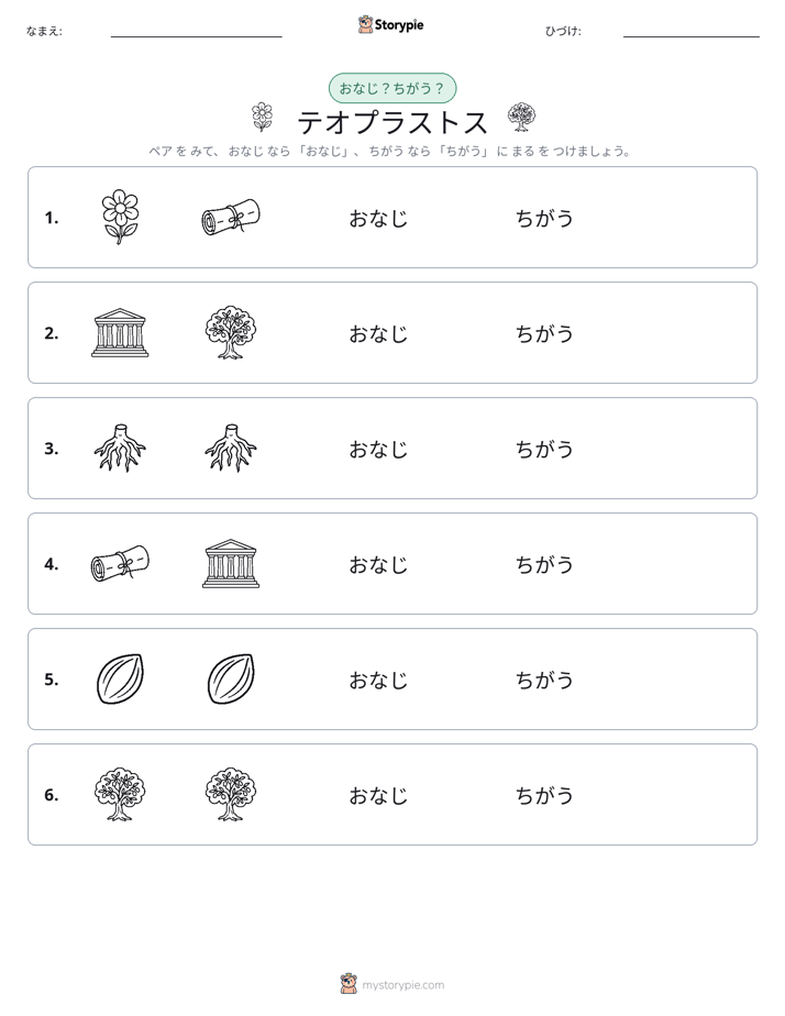同じか違うか