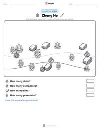 Zheng He printable worksheet preview
