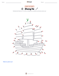 Zheng He druckbare Arbeitsblatt Vorschau