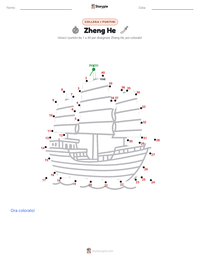 Anteprima della scheda stampabile di Zheng He