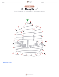 Zheng He afdrukbare werkblad voorbeeld