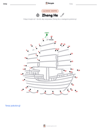 Podgląd drukowalnego arkusza ćwiczeń Zheng He