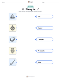 Zheng He printable worksheet preview