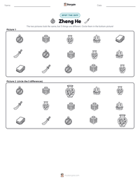 Zheng He printable worksheet preview