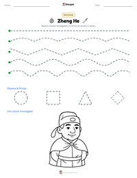 Anteprima della scheda stampabile di Zheng He